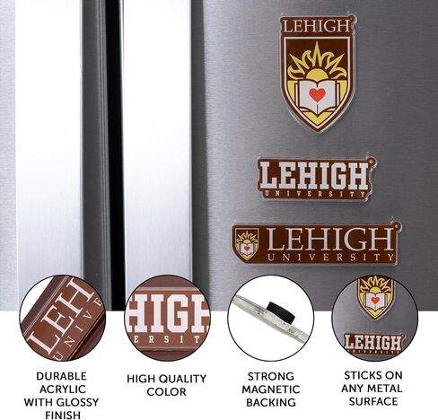 Desert Cactus Lehigh University Acrylic Magnet 3 Pack LU Mountain Hawks Decorative Design Officially Licensed (Magnet Set A) in Kuwait