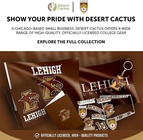 Desert Cactus Lehigh University Acrylic Magnet 3 Pack LU Mountain Hawks Decorative Design Officially Licensed (Magnet Set A) in Kuwait