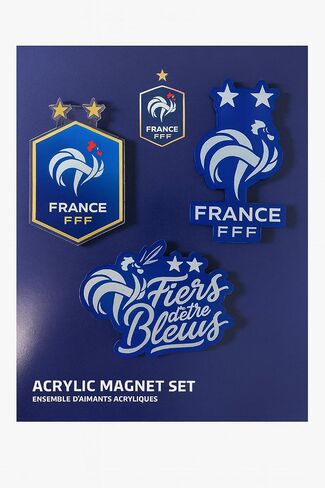 Desert Cactus French Football Federation Acrylic Magnet 3 Pack FFF France Les Bleus Soccer Futbol Officially Licensed (Magnet Set A) in Kuwait