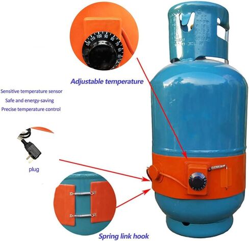 Industrial Silicone Oil Drum Heater 30-100℃, Flexible Pail Barrel Heater with Thermostat, Efficient Bucket Heating Blanket for Temperature Control, Perfect for Workshops in Kuwait