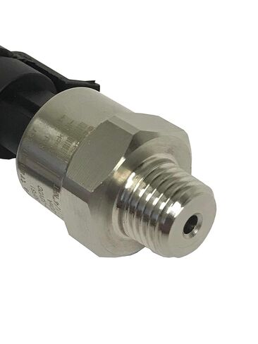 PRM Industrial Pressure Transducer, 0-50 PSI Range, 4-20mA Output Signal, 1/4" NPT Male Connection, 24VDC Input, Heavy Duty Stainless Steel Sensor for Air, Gas, and Water Systems in Kuwait