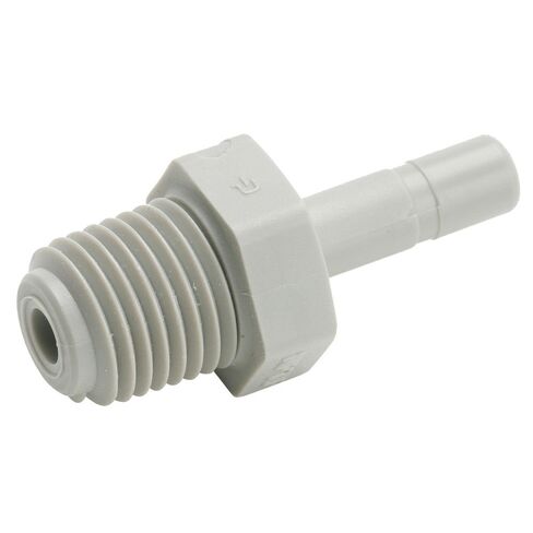 Parker A8TMC8 Push-to-Connect All Plastic FDA Compliant Fitting, True Seal, Tube Stem to Pipe, Acetal, Push-to-Connect and Male Pipe Connector, 1/2" in Kuwait