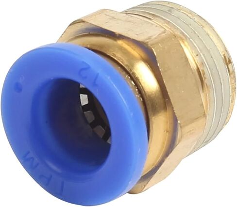 تركيبات تعمل بالهواء المضغوط PC4/6-M6/M8/M10/M12 ذكر متري موصل الأنابيب النحاسي دفع في موصل سريع خرطوم الهواء السباكة (PC 4mm-M6x0.75) in Kuwait