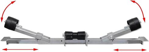 Boat Trailer Bottom Support Bracket with Keel Rollers in Saudi Arabia