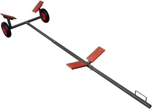 Boat Trailer 15.1 Ft 352.7 Lb Capacity 118.9 in | 3-Way Adjustable, Pneumatic Tires, Quick Dismantle, Fits Car Trunk, for Fishing Boats in Kuwait