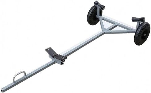 Menolana Boat Trailer Portable Steel Pipe Frame Adjustable Rubber Wheel Pneumatic Construction Tow Bar Suitable for Small Craft Transport Storage in Kuwait