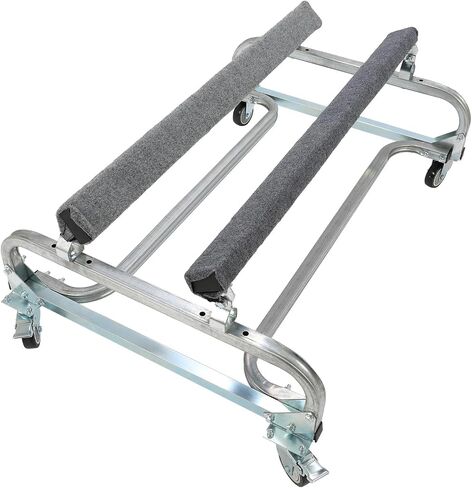1000 Lbs Watercraft Dolly Jet Ski Storage Stand 34"x48" for Sea-Doo Yamaha | Boat dolly w/ 4 rugged casters, Metal,Silver,Assembly required, For Sailboat Vehicle Cart Transporter, Fishing Dock Slipway in Kuwait