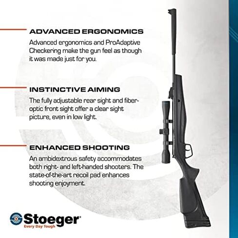 بندقية هوائية Stoeger S3000-C .177 Cal Break Barrel + 500 حبيبات X-Sport in Kuwait