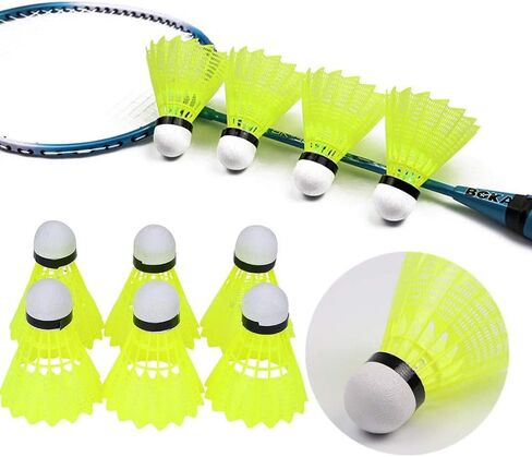 Stable Sports Nylon Badminton Shuttlecocks for Outdoor Training - 6 Pack in Kuwait