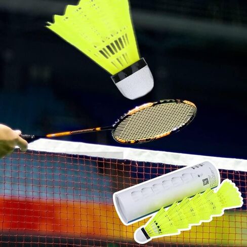 Stable Sports Nylon Badminton Shuttlecocks for Outdoor Training - 6 Pack in Kuwait