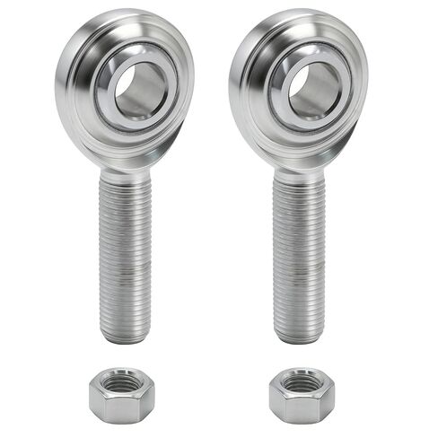 MDEOOSKY 2 PCS 3/8" x 3/8-24 CM6 Rod End Bearings, Right Hand Male Thread Joint with Jam Nuts, Ideal for Hydraulic Cylinders and Machinery in Kuwait