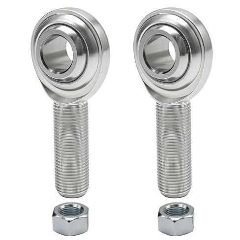 MDEOOSKY 2 PCS 3/8" x 3/8-24 CM6 Rod End Bearings, Right Hand Male Thread Joint with Jam Nuts, Ideal for Hydraulic Cylinders and Machinery in Kuwait