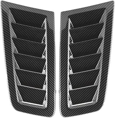 فتحات التهوية الغطاء ، 2pcs Universal Car Hood Vent Vents Vents Optical Engine Hood Vents for Focus RS MK2 (نمط ألياف الكربون) in Kuwait