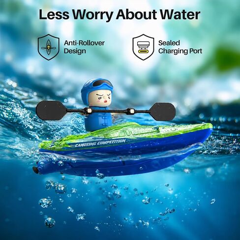 Syma 2 Pack RC Boats for Kids 8-12 ، قوارب التحكم عن بعد مع 3 كرات مغناطيسية ، 40 دقيقة وقت اللعب (بطارية واحدة) ، مصابيح LED ، ألعاب مائية مثالية للمسبح ، منسوب المياه وحوض الاستحمام in Kuwait