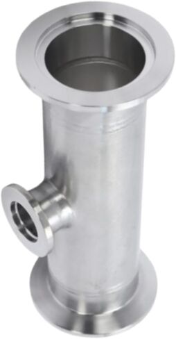 KF-50 to KF-16 3 Way Tee Reducer Vacuum Fittings, ISO-KF Flange Size NW-50 to NW-16 Outlet Quick-Install Reducing Fitting, Stainless Steel (KF-50 to KF-16) in Kuwait