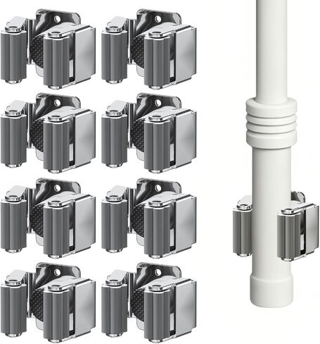 Light Up Sword Saber Wall Mount Holder Vertical/Horizontal Stand | Silver 2Pcs | Fits Hilts 0.7 to 1.2 inch | Light Up Saber Adjustable Display | Flexible Display Rack | Complete Hardware in Kuwait