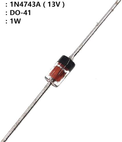 YUEER Zener Diode 1N4743 (13V) E11 Power 1W Category Electronic Components DIY Resistor Kit (50 Pack) in Kuwait