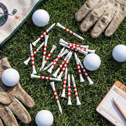 100 قطعة من تي شيرتات الجولف ذات العلم الأمريكي مقاس 3 1/4 بوصة من الخيزران، أحمر أبيض وأزرق بالولايات المتحدة الأمريكية، يوم الاستقلال الوطني لممارسة لاعبي الغولف في الذكرى الـ 250 in Kuwait