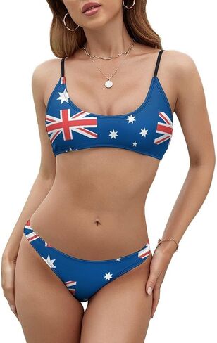 Palestine Flag Women's Sporty Two Piece Swimsuits Halter Push Up Bathing Suits Athletic Swimwear in Kuwait