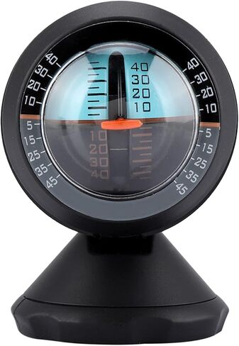 Car Inclinometer Slope Meter Tilt Gauge 360 Degree Adjustable View with Fast Response Adhesive Mount for Vehicle Truck Road Safety in Kuwait