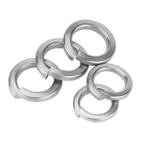 10-500Pcs 304/316 Stainless Steel 2# 4# 6# 8# 10# 12# 1/4 5/16 3/8 7/16 1/2 9/16 5/8 3/4 7/8 1 Spring Split Lock Gasket Elastic Gasket Washers Hardware(6 (500pcs)-304 Steel) in Kuwait