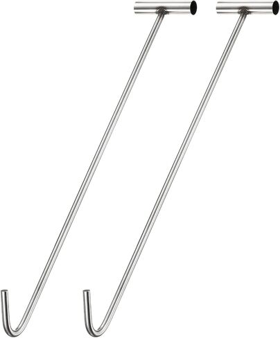 PATIKIL Manhole Hook 19.7 Inch, 2 Pcs 304 Stainless Steel T-Shaped Lid Manhole Cover Lifter with Blunt Tip for Lifting Pulling Storm Drain Cover in Saudi Arabia