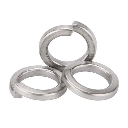 10-500Pcs 304/316 Stainless Steel 2# 4# 6# 8# 10# 12# 1/4 5/16 3/8 7/16 1/2 9/16 5/8 3/4 7/8 1 Spring Split Lock Gasket Elastic Gasket Washers Hardware(12(100pcs)-304 Steel) in Kuwait