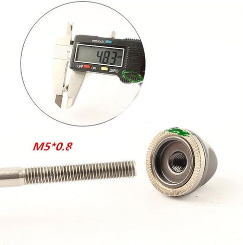 2 Pack Bicycle Wheel Hub Quick Release Skewer Nuts Replacement M5 Bike Axle Tightening Nuts Thumb Knobs for Road Mountain Bicycle MTB Wheel Hub Front and Rear Skewers Bolt Lever Axle Shaft in Saudi Arabia