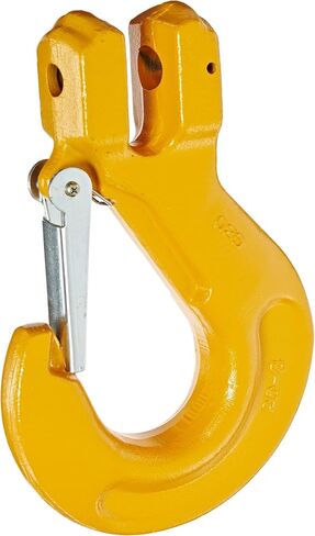 47400316 Grade 80 Drop Forged Alloy Steel Clevis Sling Hook with Latch, Painted Finish, 3/4" Trade, 28300 lbs Working Load Limit in Saudi Arabia