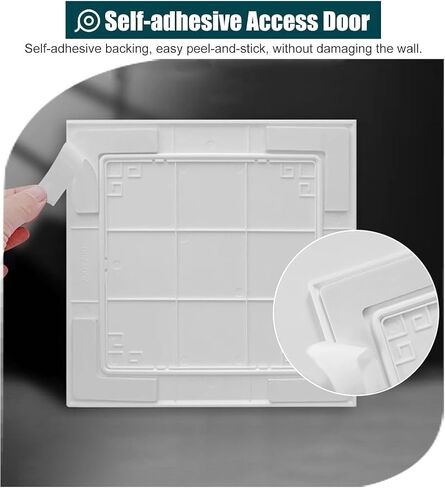 Self-Adhesive Access Panel for Bathroom & Ceiling - 100x150mm (4x5.9in) Tile Access Door Hatch for Easy Maintenance & Inspection - Durable Wall & Bathtub Access Solution,100x150mm (4x5.9in) in Saudi Arabia