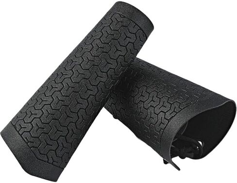 1pair Chinese Style Hanfu Martial Arts Wrist Guards Black Checkered Pattern Embroidery Adjustable Pu Leather Arm Protectors Adult Size for Cosplay in Kuwait