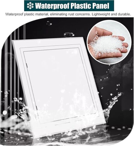 Self-Adhesive Inspection Access Panel for Bathroom & Wall Ceilings - 200x200mm (7.9x7.9in) Small Tile Access Door Hatch for Bathtubs, Easy Installation, Durable Design,200x200mm (7.9x7.9in) in Saudi Arabia