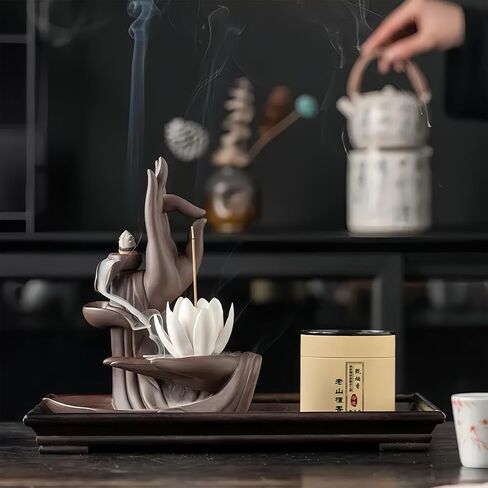 مجموعة مبخرة البخور النحاسية الصينية من XINGZUAN، طقم مبخرة العود، طقم صنع مسحوق البخور، طقم مبخرة مسحوق (مع مسحوق خشب الصندل) in Kuwait