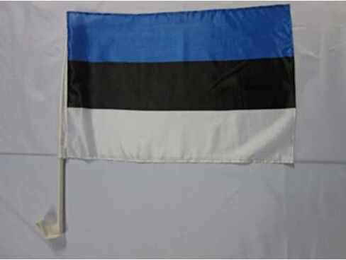 Iraq Car Flag 18'' x 12'' - Iraqi Car flags 30 x 45cm - Banner 18x12 INCHES PLASTIC STICK - AZ FLAG in Kuwait