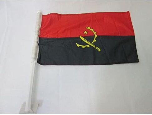 Iraq Car Flag 18'' x 12'' - Iraqi Car flags 30 x 45cm - Banner 18x12 INCHES PLASTIC STICK - AZ FLAG in Saudi Arabia