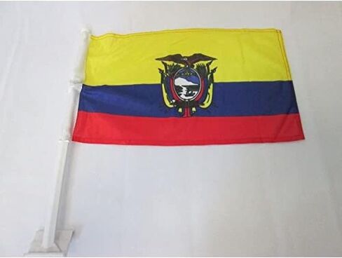Iraq Car Flag 18'' x 12'' - Iraqi Car flags 30 x 45cm - Banner 18x12 INCHES PLASTIC STICK - AZ FLAG in Saudi Arabia