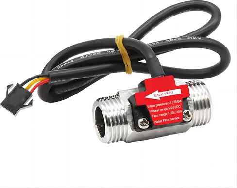 1/2inch Stainless Steel Water Flow Sensor Flowmeter 1.75MPa DC3.5~24V NPN Hall Turbine Flow Switch Sensor in Saudi Arabia
