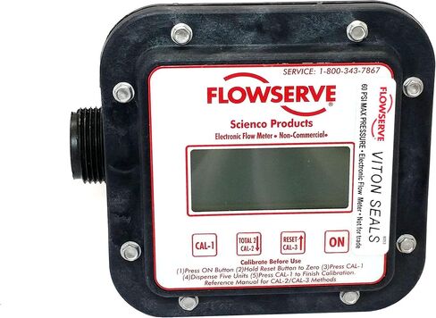 Scienco Fixed Mount Electronic Flow Meter 1" MPT Connections - SEM-100 in Kuwait