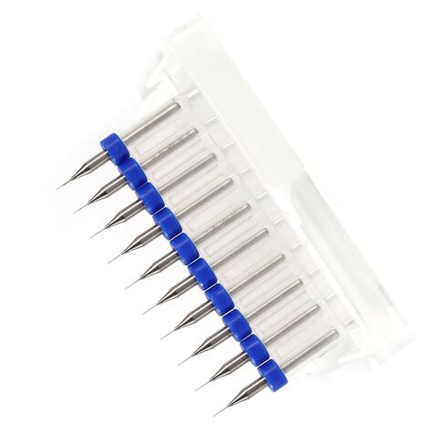 WALFRONT Tungsten Steel Drill Bits 10pcs Micro Drill Bits Set PCB Print Circuit Board CNC Router for Resin Beads Clay Jewelry Making Stone Grinding (0.1mm) in Saudi Arabia