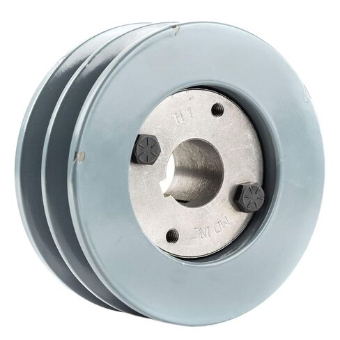 Cast Iron 4.5" Dual Groove Pulley Belt B Section 5L with 1" Sheave Bushing 2BK47H in Kuwait