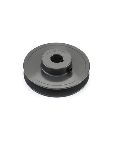 QWORK AK3458 Single Groove Web Sheaves, 3.45" OD 5/8" Bore V-Belt Sheave, A Belt Section, Cast Iron,for V-Belt in Kuwait