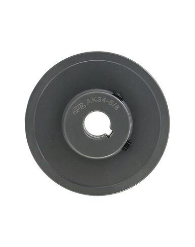 QWORK AK3458 Single Groove Web Sheaves, 3.45" OD 5/8" Bore V-Belt Sheave, A Belt Section, Cast Iron,for V-Belt in Kuwait