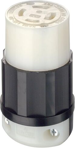Leviton 30 أمبير، 250 فولت، 3 مراحل، NEMA L15-30R، 3P، 4W، موصل قفل، درجة صناعية، التأريض، 2723-B، أسود in Kuwait