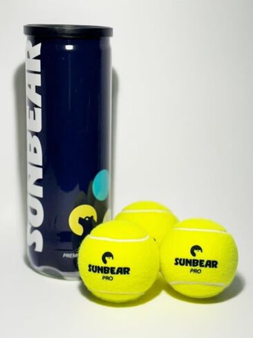 Sunbear Padel Balls – Pro Edition 3 Pack | Tournament Quality Pressurised Balls for Padel Tennis – Fast & Lively Bounce, Durable Felt, Long-Lasting Performance in Kuwait