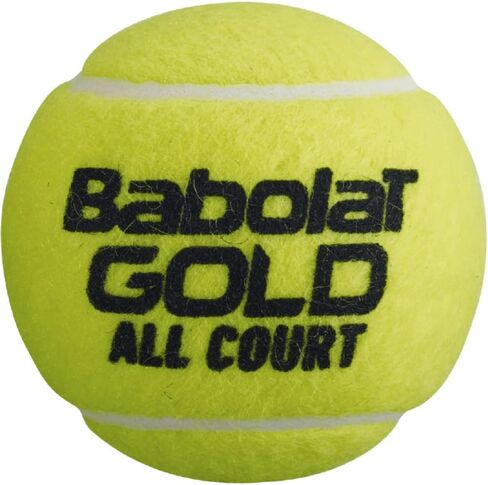 Babolat Gold All Court Tennis Balls, 24 Cans | 72 Balls (3 Balls/Can) in Kuwait