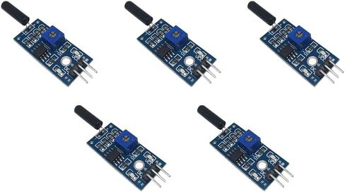 5PCS SW-520D Tilt Sensor Module, Digital Angle Switch Detector with Adjustable Sensitivity, 3.3V-5V Wide Voltage for Arduino DIY Electronics Projects in Kuwait