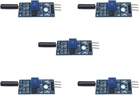 5PCS SW-520D Tilt Sensor Module, Digital Angle Switch Detector with Adjustable Sensitivity, 3.3V-5V Wide Voltage for Arduino DIY Electronics Projects in Kuwait