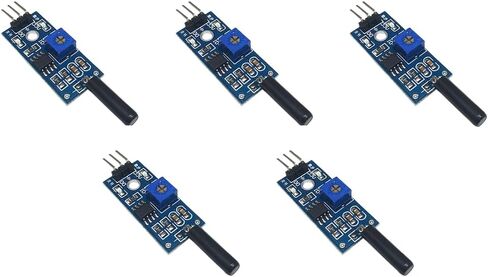 5PCS SW-520D Tilt Sensor Module, Digital Angle Switch Detector with Adjustable Sensitivity, 3.3V-5V Wide Voltage for Arduino DIY Electronics Projects in Kuwait
