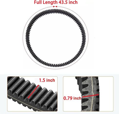 حزام محرك 3211180 شديد التحمل متوافق مع Polaris RZR XP XP4 1000 900 EPS 2015-2022 Ranger General XP XP4 900 1000 Trail S استبدال 3211148 3211142 3211172 in Kuwait
