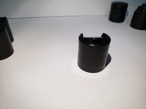 Caps Black Press Caps with .270 Orifices, Dispensing Smooth Disc Top Closures, Replacement Caps for Squeeze Bottles, Neck Diameter 20mm, Thread Type 410 (Pack of 12) in Kuwait